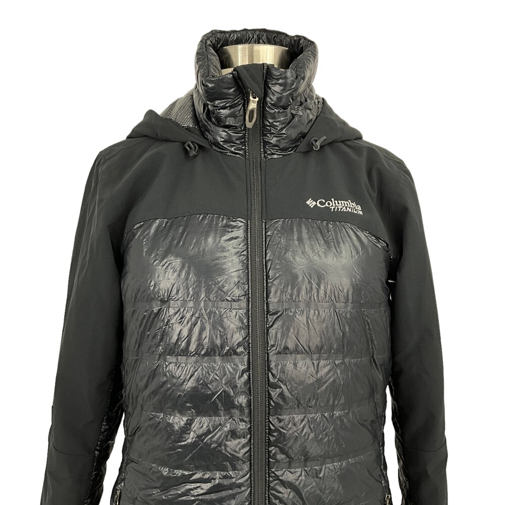 Columbia Size S Titanium Heatzone *READ* Omni-Heat 3D Jacket Black Hooded - Picture 4 of 15